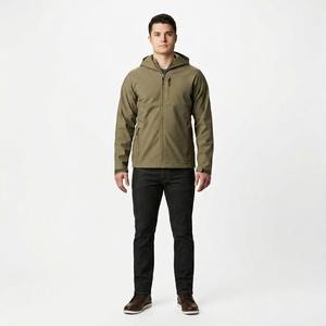 Chaqueta Cortavientos Personalizada para Hombre, Chaqueta Softshell Informal de Moda para Primavera y Otoño - Product Image 1
