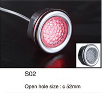 Lampe à changement de couleur de lumière LED d'aromathérapie en cuivre pour spa de massage de salle de douche