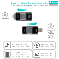 Unidad Flash USB OTG 3 en 1, logotipo personalizado gratis, compatible con múltiples formatos de decodificación, para regalos de empresa