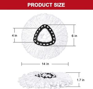 <b>Mop</b> Heads Replacement for Easy Wrin Spin System <b>Microfiber</b> Refills Easy Cleaning <b>Mop</b> Replace Head Cleaning Supplies - Product Image 6