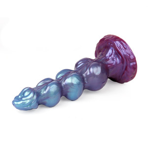 Produits <span class=keywords><strong>SM</strong></span> pour adultes à vente chaude, <span class=keywords><strong>plug</strong></span> <span class=keywords><strong>anal</strong></span> en silicone liquide simulé Alien Dog, expansion, couleurs mélangées, commerce extérieur, jouets sexuels anaux - Product Image 2