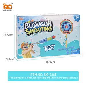 Trẻ Em <span class=keywords><strong>Blowgun</strong></span> Bắn Súng Mục Tiêu Đồ Chơi Trong Nhà Ngoài Trời Thể Thao Đồ Chơi Mềm Bọt Bullet <span class=keywords><strong>Blowgun</strong></span> Đồ Chơi Thiết Lập Với Dọc Targer Cho Trẻ Em - Product Image 6