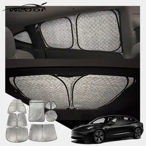 Privacidade Car Sunshade Personalizado para Tesla Novo material Temperaturas Baixas Quick Sun sombra Qualidade Acessórios do carro para Volkswagen