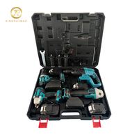 Ensemble d'outils électriques sans fil 21V de haute qualité ensemble de perceuses meuleuse d'angle tournevis électrique sans fil clé à chocs pour le ménage
