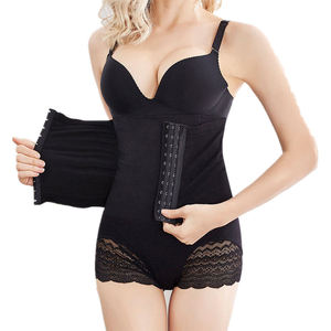 Mutandine modellanti post-parto da <span class=keywords><strong>donna</strong></span> a vita alta sottili in maglia per tutti i giorni con controllo pancia e sollevamento glutei, triplo gancio e finiture in pizzo - Product Image 1