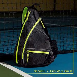 Bolsa de raqueta de pickleball de muestra gratuita, bolsa deportiva tipo bandolera para raquetas de tenis, bolsa personalizada para raquetas de pickleball y tenis para hombres y mujeres - Product Image 2