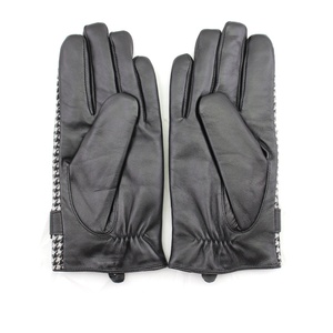 Gants <span class=keywords><strong>en</strong></span> <span class=keywords><strong>cuir</strong></span> rouge véritable pour femme, robe sexy, trou de mode, toucher <span class=keywords><strong>fin</strong></span> - Product Image 6