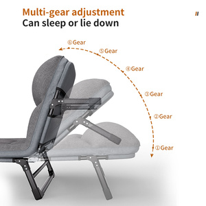 Lit pliant avec matelas, portable, pour bureau, sieste, lit simple, idéal pour la pause déjeuner, chaise longue de chambre, lit d'appoint simple pour la maison - Product Image 5