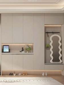 Fabricant de meubles sur mesure Meubles de chambre à coucher Armoire moderne modulaire en bois Design Garde-robe de chambre Style minimaliste - Product Image 6