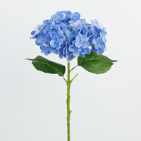 Bunga Real Touch Besar Bunga Buatan Realistis Hydrangea Buatan untuk Dekorasi Meja Ruang Tamu Pesta Keluarga Kantor