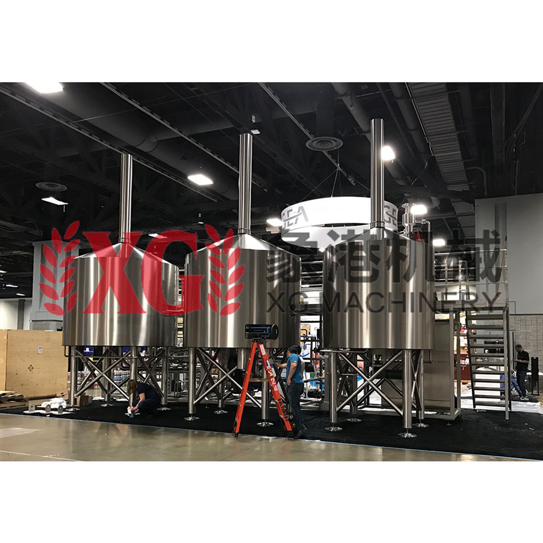 Автоматический паровой нагреватель из нержавеющей стали на 4 сосуда, 8000L 80HL