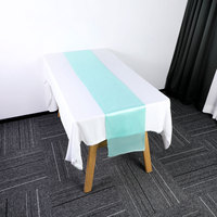 Linge de table d'hôtel chemin de table en satin pour la maison chemin de table de décoration de ceinture de chaise chemins de table pour banquet de mariage Type de motif solide