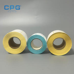 Factory Custom High Quality Thermal Barcode Label Roll 75x50mm White Thermal Label <b>Paper</b> Roll Oil Resistant for Shipping Labels - Product Image 1