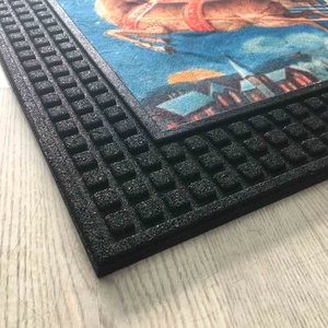 <b>Outdoor</b> Holiday Musical <b>Light</b>-UP Music LED <b>Light</b> Sound <b>Battery</b> Sensor Christmas Entrance Welcome Rubber Door Mats - Product Image 4