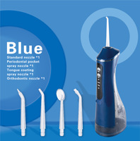 Hydropulseur Portable 260ML Étanche IPX7 3 Modes 4 Buses Rotatives à 360° Nettoyeur Dentaire Rechargeable USB OEM