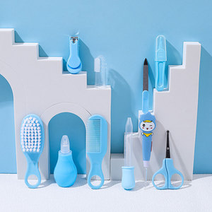 Juego de bolsas para el cuidado del bebé, productos para bebés recién nacidos, aspirador <span class=keywords><strong>Nasal</strong></span> para bebés, cortaúñas, termómetro, cuidado de limpieza diario - Product Image 4