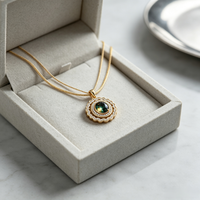 Collier chaîne en acier inoxydable de haute qualité pour femme, avec pendentifs étoiles, goutte d'huile et zircon incrusté, style rétro simple, cadeau de niche