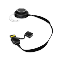 Interrupteur à bouton-poussoir en silicone à contrôle de température rond avec connecteur de câble pour applications de contrôle électronique