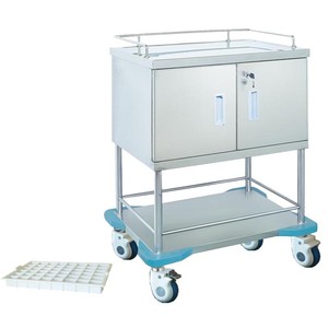 Carrito Dispensador de Medicamentos Myljeller MJ08, Carro de Enfermería de Acero Inoxidable, Equipo Médico para Uso Hospitalario - Product Image 2