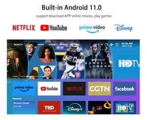 โปรเจคเตอร์ CRE CR36 PRO 1080P รองรับ <span class=keywords><strong>4K</strong></span> ระบบ Android 11 สมาร์ท LED พร้อม Wi-Fi ความสว่าง 750 ลูเมน ลำโพง 5W*2 สำหรับธุรกิจแบบพกพาและโฮมเธียเตอร์ - Product Image 6