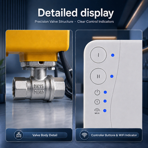 Sistema Intelligente di Rilevamento Perdite d'Acqua Tuya WiFi con Valvola di Interruzione Automatica dell'Acqua e Modbus RS485 <span class=keywords><strong>per</strong></span> Casa - Product Image 4