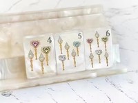 Grand stock disponible, ensemble de mahjong américain de luxe, tuiles en acrylique et nacre de qualité supérieure pour adultes, voyages et cadeaux