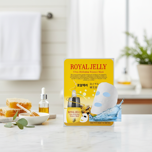 Paquet de feuille faciale malie (gelée royale)-fabriqué en corée _ produit hydratant bon marché et de bonne qualité 20ml (par CEJ BEAUTY) - Product Image 3