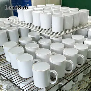 Precio más barato en existencia al por mayor tazas de cerámica de sublimación varios estilos Stock café té tazas sublimadas con bien recubierto