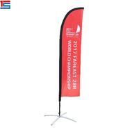 Drapeaux de plage personnalisés sans plumes Mobi Iy pour enseignes publicitaires commerciales