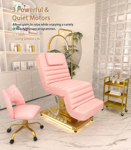 Hiện Đại Đồ Nội Thất Salon 3/4 Động Cơ Điện Vẻ Đẹp Giường Sang Trọng Chiều Cao Có Thể Điều Chỉnh Lash Giường Spa Nước Nóng Giường Massage - Product Image 2