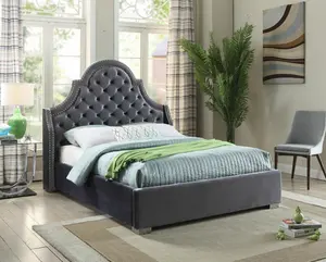 New Royal Luxury king Size Bedroom Modern <strong>Beauty</strong> Wooden High <strong>Beds</strong> Manufacture - Product Image 1
