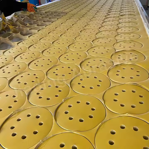 Gelbe 125mm (5 Zoll) mit 8 Staub löchern Klett schleif scheibe - Product Image 5