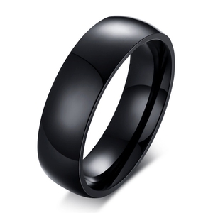 2024 mujeres hombres pareja anillos negro Acero inoxidable corazón circón anillos de boda para el Día de San Valentín <span class=keywords><strong>anillo</strong></span> de compromiso conjunto joyería - Product Image 5