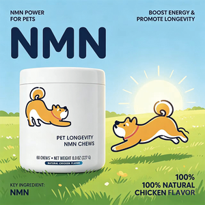 OEM Advanced Natural Pet NMN Chews para Longevidad, Soporte Antienvejecimiento, Reparación Celular, Producción de Energía para el Bienestar de Perros y Gatos - Product Image 4