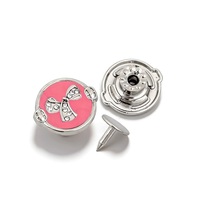 Boutons en métal avec strass Glory Button Factory, boutons en zamac pour veste, vêtements, denim, logo personnalisé, boutons et rivets pour jeans pour femmes