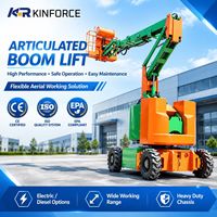 Plateforme de travail aérien hydraulique autopropulsée à flèche articulée tout-terrain pour l'entretien des équipements industriels en extérieur