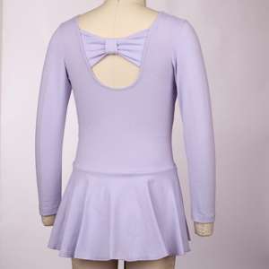 Dancewear katun pakaian balet lengan panjang gadis <span class=keywords><strong>Leotard</strong></span> nyaman tari klasik balet untuk pertunjukan tari balet - Product Image 2