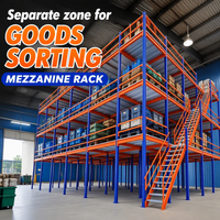 Mezzanine à structure stable DIHUI, mezzanine robuste avec escalier de sécurité pour entrepôt industriel