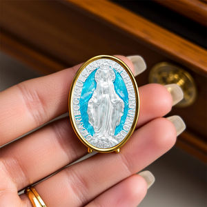 Figura Personalizable <span class=keywords><strong>de</strong></span> la Virgen María en Esmalte GIVELUCK, Decoración <span class=keywords><strong>Católica</strong></span> Artesanal para el Hogar, Espiritual y Religiosa - Product Image 4