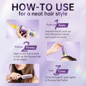 OEM 헤어 케어 내추럴 엣지 컨트롤 강력 고정 무백색 잔여물 방지 프리즈 방지 내추럴 스타일링 젤 왁스 스틱 - Product Image 3