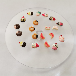 30 pcs/sac 3D DIY Cartoon Nail Art Décorations Résine Cupcake Ice Cream Moon Sticker-Accessoires de style populaire en plastique Slime - Product Image 5