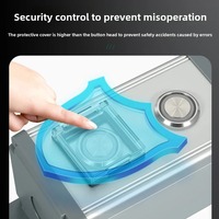 Cache de protection transparent pour bouton d'urgence d'ascenseur Sweideer, étui de protection pour bouton de commutation, capuchon de protection pour enfants et chats