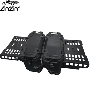Sacoche latérale de moto en aluminium 38L, accessoires de bagages, boîte latérale pour moto, échappement de moto - Product Image 1