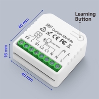 Module d'interrupteur RF pour stores et volets roulants motorisés, télécommande sans fil 315/433 MHz, 100-240 V CA, 16 A