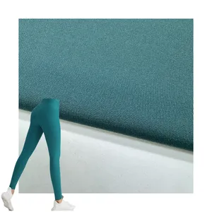 Factory Custom Soft Knitone Sided Terry 80 Nylon 20 Spandex Leggings Yoga Bra Sports Fabric