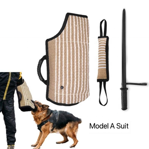 Herramienta Profesional de Adiestramiento Canino Ecológica, Traje de Protección Contra Mordeduras para Perros, Hecho de Yute con Palos de Mordida, Marca Greenway - Product Image 2