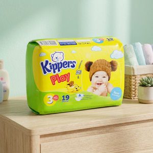 Kippers Play Baby Diapers Size 3 <b>Mini</b> 19 <b>Pcs</b> 3-Layer Soft Breathable High Absorbency Leak Guard Printed Disposable Baby Nappies - Product Image 2