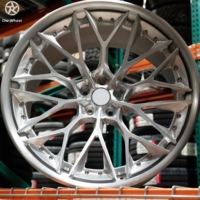 Jantes à rayons Uropatagium chromées argentées forgées sur mesure DW 18 19 20 21 22 pouces, jantes à clipser compatibles avec Audi R8 Spyder GT RWD