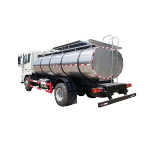 Camión Cisterna de Leche de 12 CBM, Camión de Almacenamiento y Transporte de Leche Dongfeng Equipado con un Tanque de Acero Inoxidable para Mantener la Leche Fresca - Product Image 2