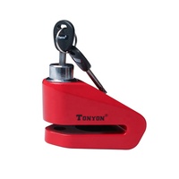 Antivol de disque de moto avec alarme et câble de rappel pour moto, vélo et roue de bicyclette